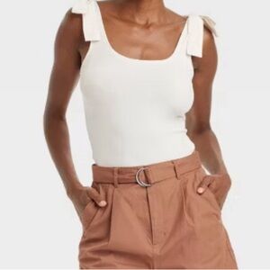 Women's Slim Fit Rib-Knit Tank Top